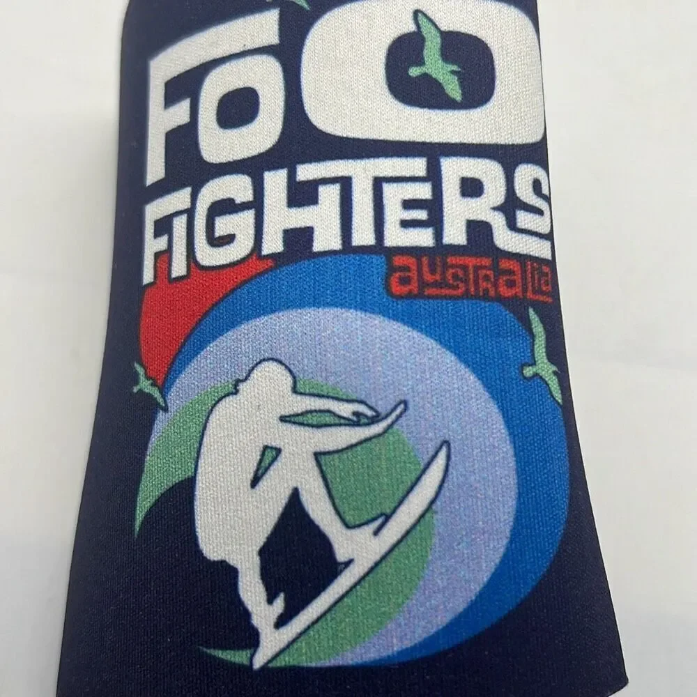 Foo Fighters surfs up stubby holder drink‎ beer cup sleeve concert release New
